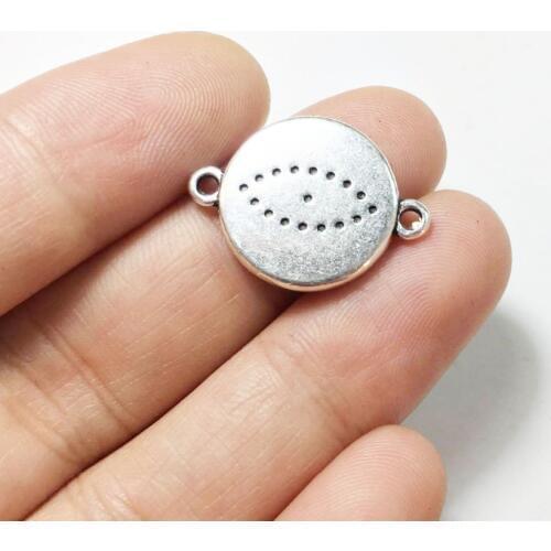 Eruifa 20pcs Zinc alloy 15mm Eye Conector necklace,earring bracelet jewelry DIY handmade