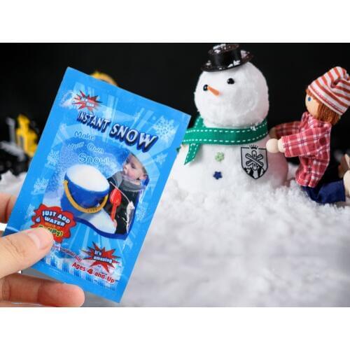 5/10 packs Artifical Snowflake Fake Magic Instant Snow Fluffy Frozen Party Super Absorbant Decor For Christmas Outdoor Supplies