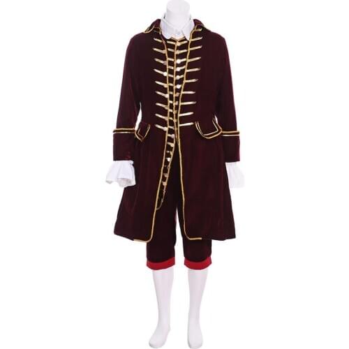 Cosplaydiy Mens Historical Rococo Mens Suit 18th Century British Kings Costume Suit L320