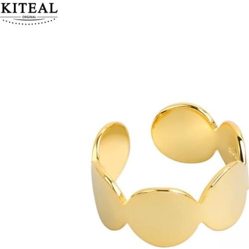 KITEAL Fashion jewellery charms silver plated size Resizeable Gentlewoman wedding ring Personality Net Red men ring diy