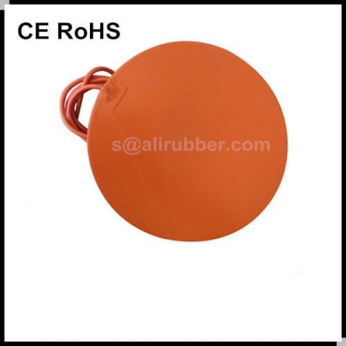 Round 220MM 24V 200W Silicone Heater Bed For Kossel Pro 3D Printer Install wih 100K Thermistor and 3M Tape