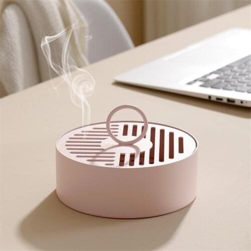 Nordic Round Hollow Iron Art Incense Stick Burner Holder Incense Burners With Lid Aromatherapy Plate Home Decoration Tool