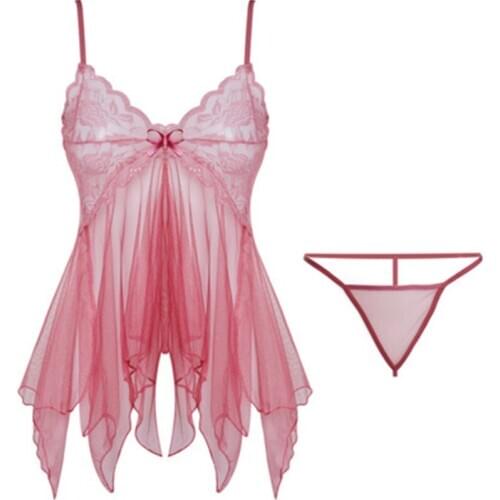 Lace Nightgown Women Sleepwear Pyjamas Summer Negligee Babydoll Nightwear Sexy Lingerie Bathrobe Female Nightdress Home Clothes