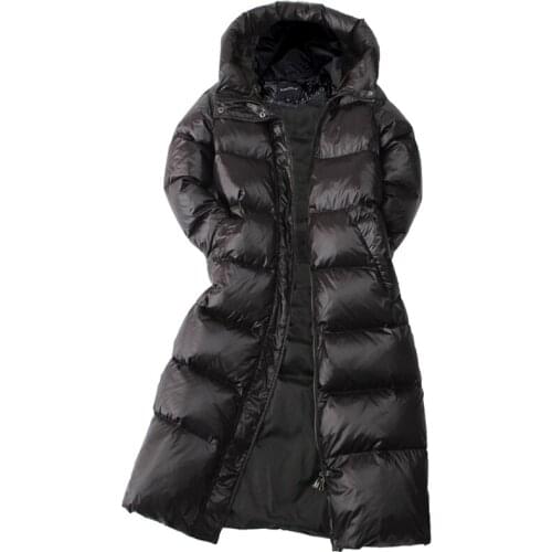 Duck down jacket outwear winter thicken long coat Women Warn windproof parka mujer doudoune femme hiver LX2512