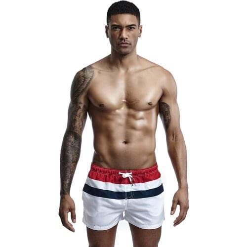 Hot Swimwear Men Breathable Swimsuits Man Swim Trunks Boxer Briefs Sunga Swim Suits Maillot De Bain Beach Shorts