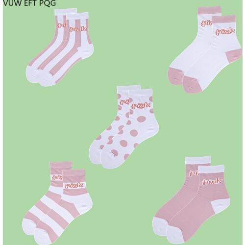 Cute sweetheart style Hip hop street Cotton Colorful Cute Funny Happy Socks for Girl Christmas Gift Womens Socks