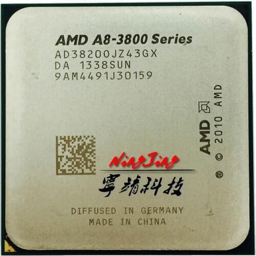 AMD A8-Series A8-3820 2.8 A8 3820 GHz Quad-Core CPU Processor AD3820OJZ43GX Socket FM1