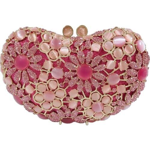 DAIWEI Luxury evening bag Crystal women party purse bags Ladies wedding bridal formal clutch bags banquet bag Day Clutches BL124