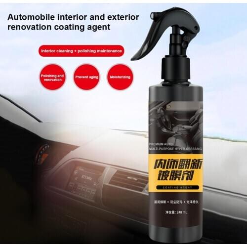 Car Seat Leather Restoreration Plastic Restore Renew Spray Auto Car Interior Cleaning Tool Car Wax Tire-wheel Refurbishing Agent