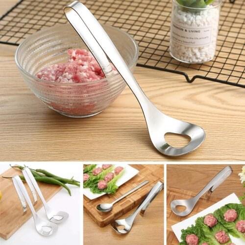 Steel Non-Stick Meatball Maker Spoon Durable Meat Baller Accessories Kitchen Tools With For Household Hole Mold O4P9