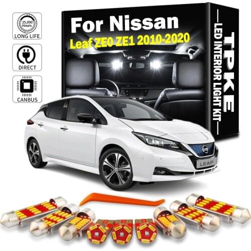 Canbus For Nissan Leaf ZE0 ZE1 2010-2020 Vehicle LED Interior Dome Map License Plate Light Car Lamp Accessories