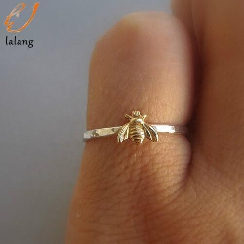 Women fashion Cute Womens Little bee Rings Female Chic Dainty Rings Party Delicate Rings Wedding Jewelry