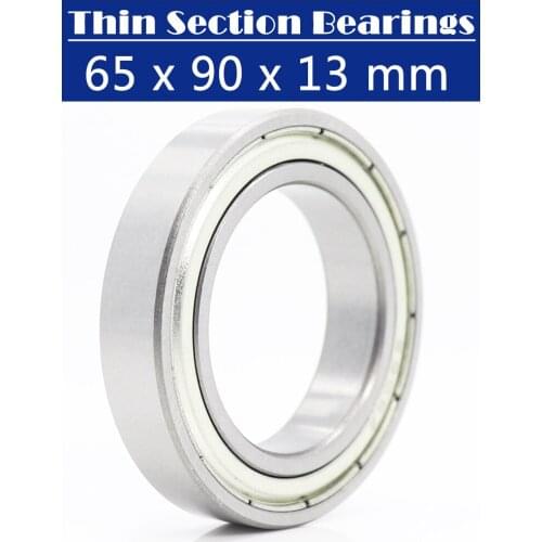 6913 ZZ ABEC-1 (2PCS) 65x90x13MM Metric Thin Section Bearings 61913Z 6913ZZ