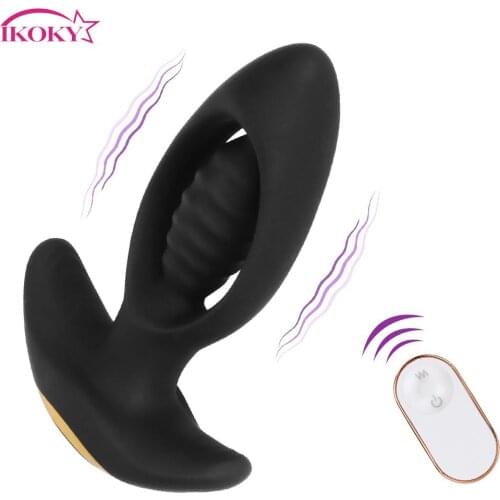 Butt Plug Sex Toys For Men Women 9 Frequency Anal Plug Vibrator Wireless Remote Control Prostate Massage Adult Products