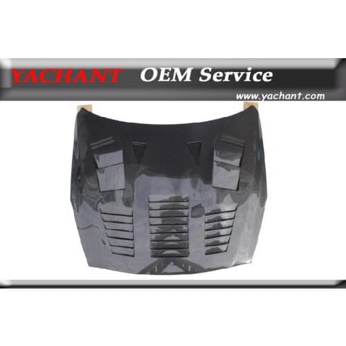 Car Styling New Accessories Double Sided Full Carbon Fiber Hoods Fit For 2008-2014 R35 GTR GTR35 CBA DBA YC-3 Style Hood Bonnet