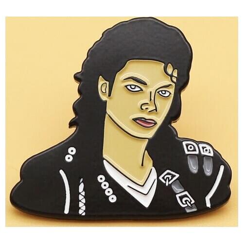 Michael Jackson brooch and enamel pins Men and women fashion jewelry gifts anime movie novel lapel badges