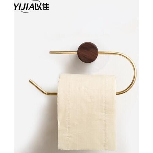 Nordic toilet paper towel holder roll paper holder brass toilet paper holder simple design Bathroom supplies