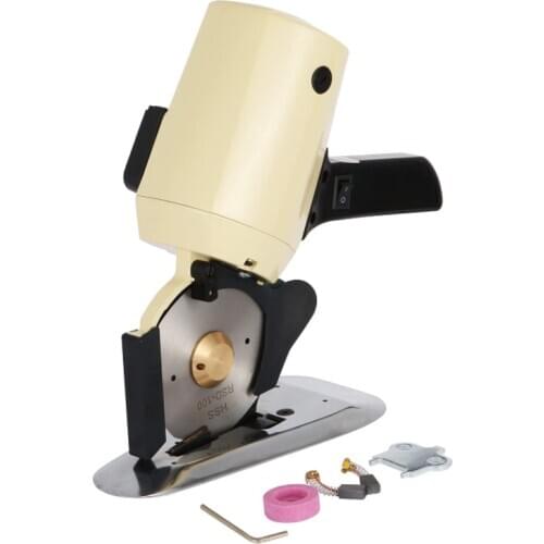 Electric Cloth Cutter 250W 4 Inch Blade Fabric Leather Electric Scissors Cutting Machine Octagonal Knife Electric Rotary Cutter