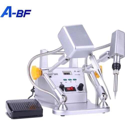 A-BF Spot Welder 120W Digital LCD Independent Handle Foot Pedal Internal Hot Soldering Soldering Station Automatic Tin Machine