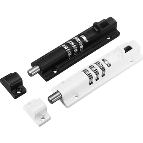HOT-Horizontal Horizontal Door Bolt Lock Sliding Combination Code Can Be Reset for Gate Garage Cabinet