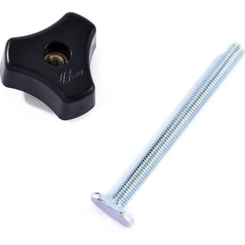 Tools Clamps Hand Slide Block Quick Acting Accessories T-Track M8 Screw Device Carpenter Woodworking Tools T-slot track Knob Nut