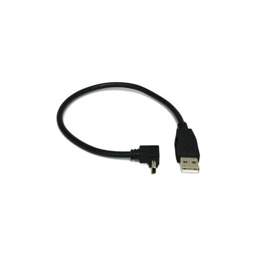 Jimier CY Cable Mini USB B 5Pin Male Up Angled to USB male cable 0.5m