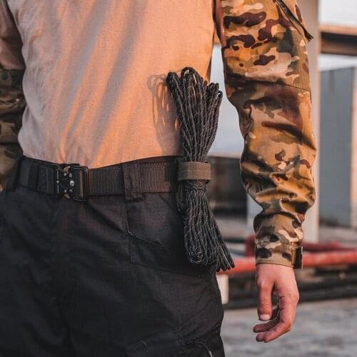 Glove hanging buckle rope storage buckle military fan tactical nylon carabiner multi-purpose outdoor glove storage tie