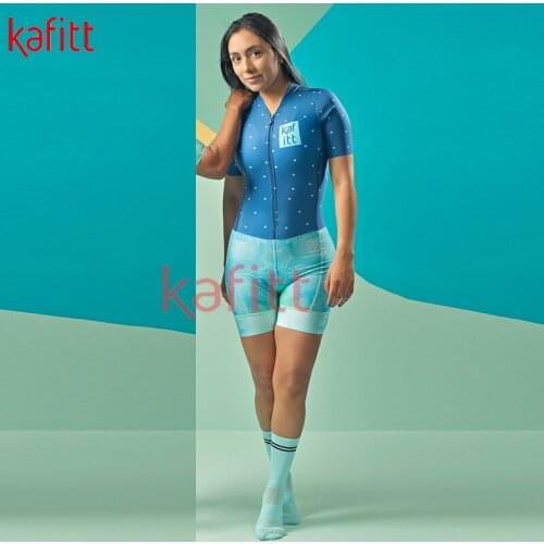 CalfetteSummerBreathable Suit Ladies Short-sleeved Cycling Jumpsuit Shorts Jumpsuit Cycling Team Work Uniform Racing Suit