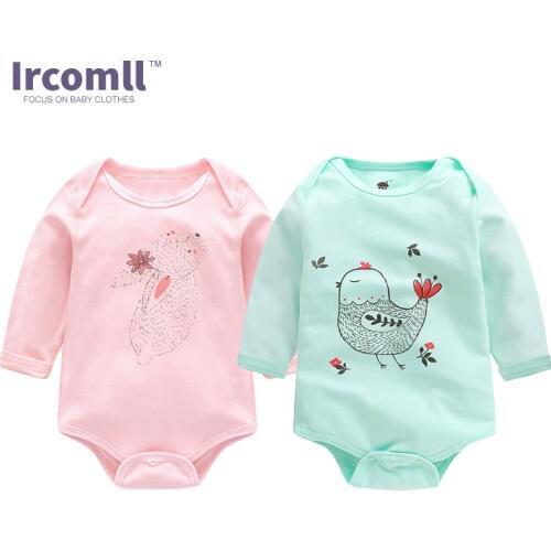 Spring Autumn 100% Cotton Baby Hand-painted Character Baby Overalls Jumpsuit Clothing for Newborns Baby Boy Girl