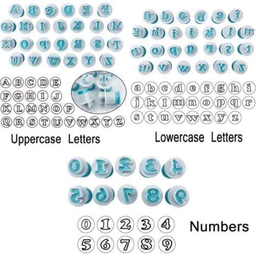 Kitchen Cookie Cutter Molds Alphabet and Number Cookie Cutter Plastic Fondant Cutter Baking Cake Mold Capital
