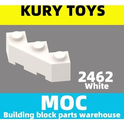 Kury Toys DIY MOC For 2462 Building block parts For Brick, Modified Facet 3 x 3 For Modified Brick
