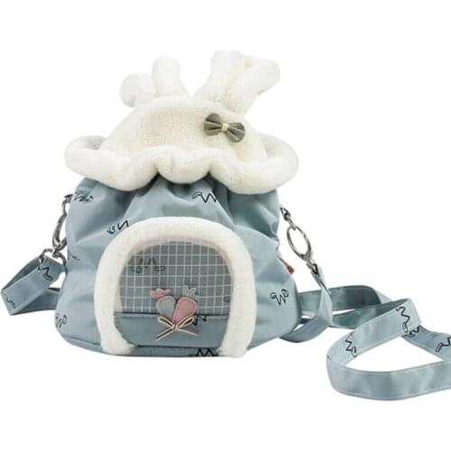 Hamster Small Pet Carrier Bag Portable Travel Handbag for Hedgehog Guinea Pigs