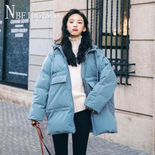 Small Refreshing Women Parkas 2020 Winter New Thick Long Style Students Female Overcoat