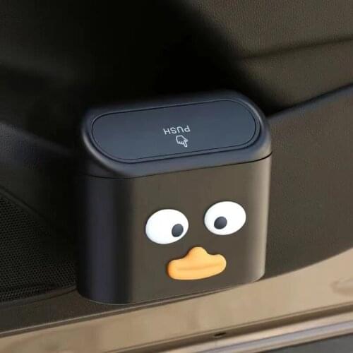 Pressing Type Car Trash Can Abs Rubbish Basket Bin Organizer Storage Box Holder Garbage Dust Case Car Interior Accessories
