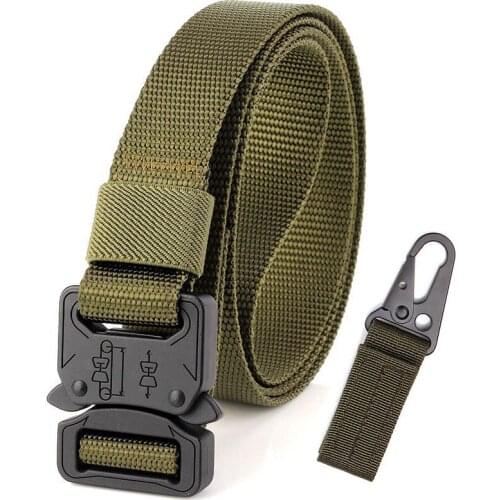 Nylon Canvas Army Fan Belt Mens Womens Couples Outdoor Sports Adventure Military Training Inner Belt Casual Camouflage Pants