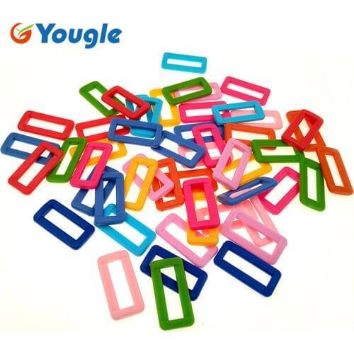 100pcs YOUGLE 25mm Outdoor Paracord Buckle Adjustable Buckles Hanging POM/PA Buckles for Belt Suitcase Paracord Accessories