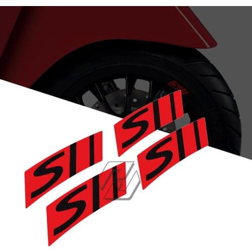 Motorcycle Wheel Decal Rim Reflective Sticker Case for Vespa GTS 125 250 300 Super