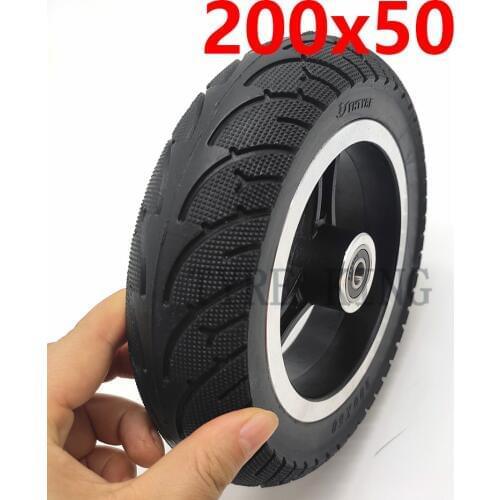 200x50 Thickened explosion-proof solid wheel 8 Inch solid tire with alloy hub for Electric Scooter
