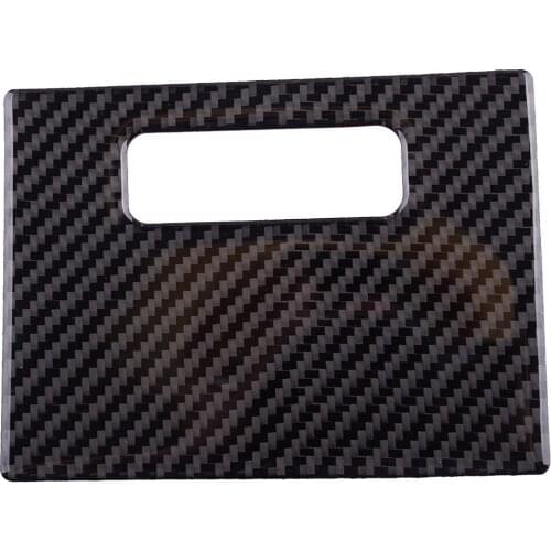 Interior Front Water Cup Panel Trim Cover Decor Carbon Fiber Black Fit for Toyota Corolla 2014 2015 2016 2017 Left Hand Drive