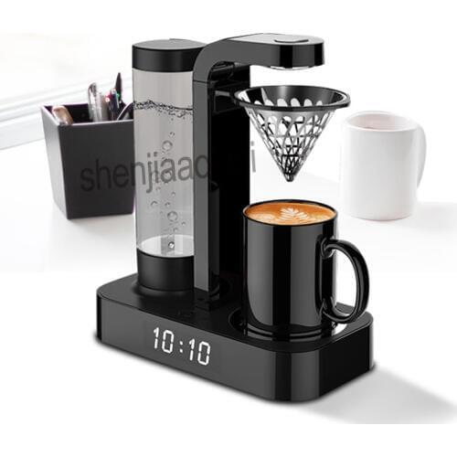 1pc Household Coffee machine Clock automatic American drip office mini coffee pot machine Hand punch coffee machine 220v 600w