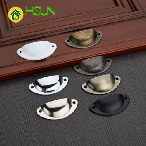 10 pcs Vintage Shell Knobs Drawer Pulls Handles Knobs Dresser Handles / Cabinet Handles Kitchen Hardware