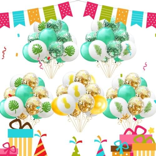 12pcs Artificial Tropical Palm Leaves Hawaiian Luau Party Summer Jungle Theme Party Decoration Wedding Birthday Home Table Decor