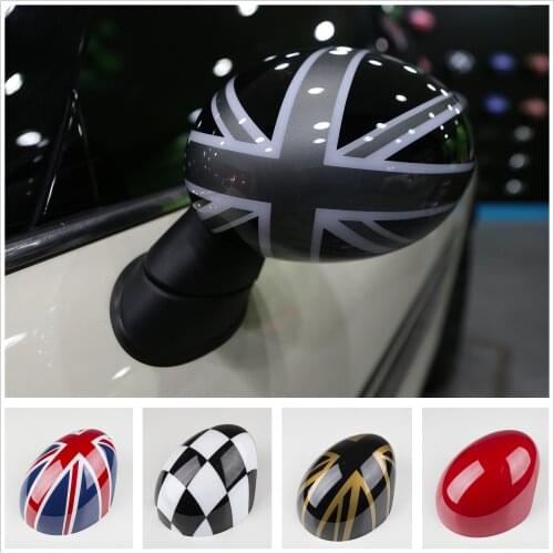 2pcs Side Wing Mirror Cover Cap Trim for Mini Cooper R Series R50 R53 R52 2000-2008 Fashion Decoration Car Decal Accessories