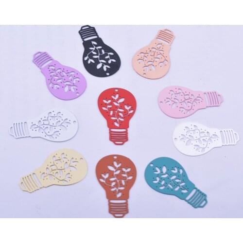 50pcs AC12165 14*25mm Brass Light Bulb Shape Leaf Originality Charms DIY Earring