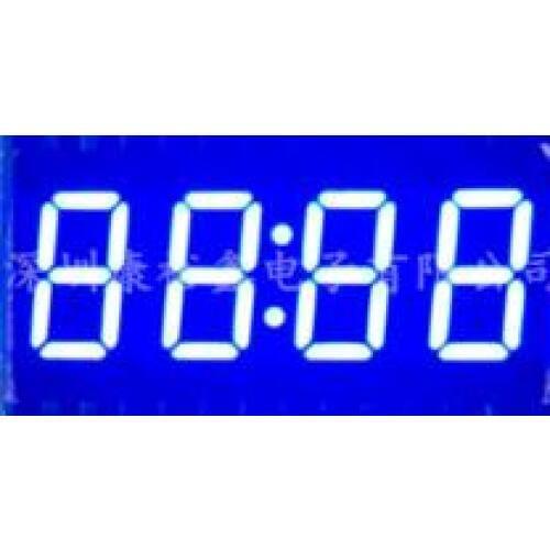 50PCS x 0.36 inches Blue Red With Clock 4 Digital Tube 3462AB 3462BB 3462AS 3462BS LED Display Module
