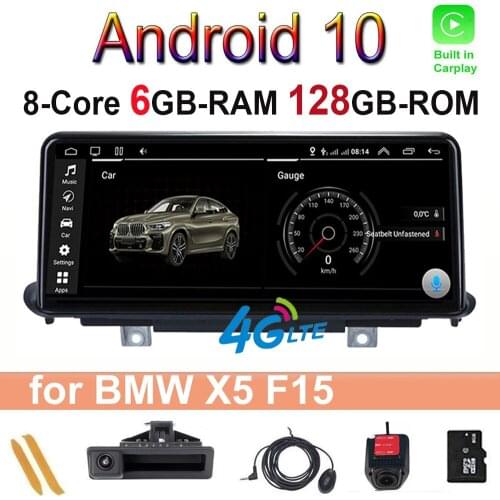 10.25 Inch Android 10.0 Car Radio Stereo Player GPS Navigation for BMW X5 F15 (2014-2017) NBT X5 F15 X6 F16 2018-2019 CIC