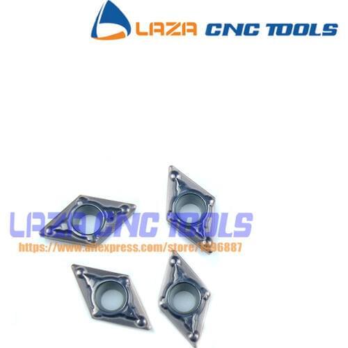 Free Shipping 10pcs DCMT070204/DCMT070208 Turning Tips, Tungsten Carbide Inserts,Inserts for Steel and Stainless steel, Blades