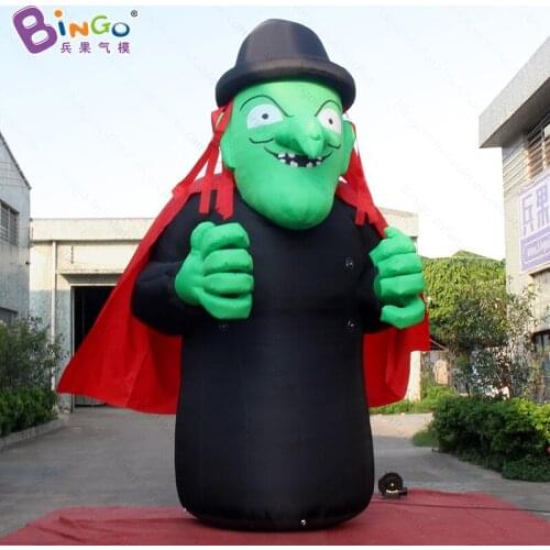 FREE EXPRESS 5mh inflatable green witch model custom made Halloween displaying decoration