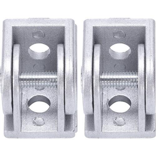 SHGO HOT-2Pcs/Lot Alloy Flexible Pivot Joint Connector For Eu Standard Aluminum Extrusion Profile 2020