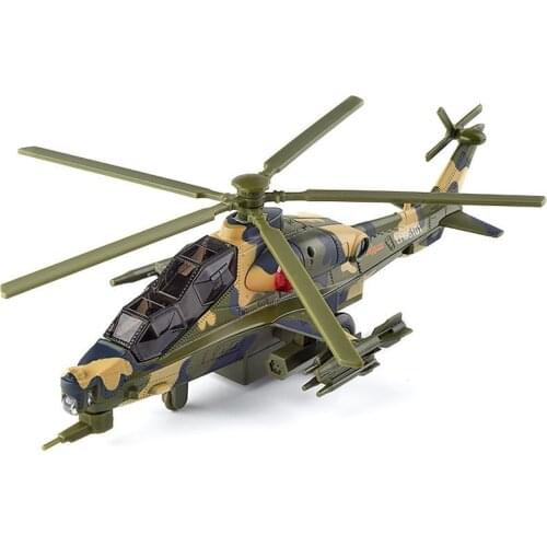 Exquisite Gift 1:72 Z-10 Military Armed Fighter Model,Simulation Die Casting Sound and Light Childrens Toy Model,Free Shipping